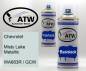 Preview: Chevrolet, Misty Lake Metallic, WA683R / GCW: 400ml Sprühdose + 400ml Klarlack - Set, von ATW Autoteile West.